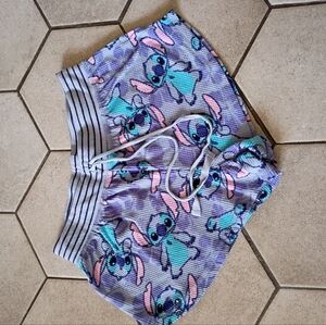 Disney Purple and Blue Stitch Shorts